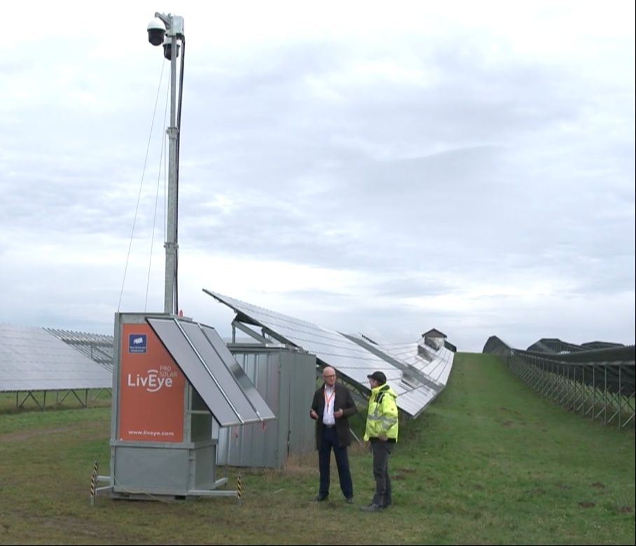 SWR Dreh Solarpark - kritische Infrastruktur
