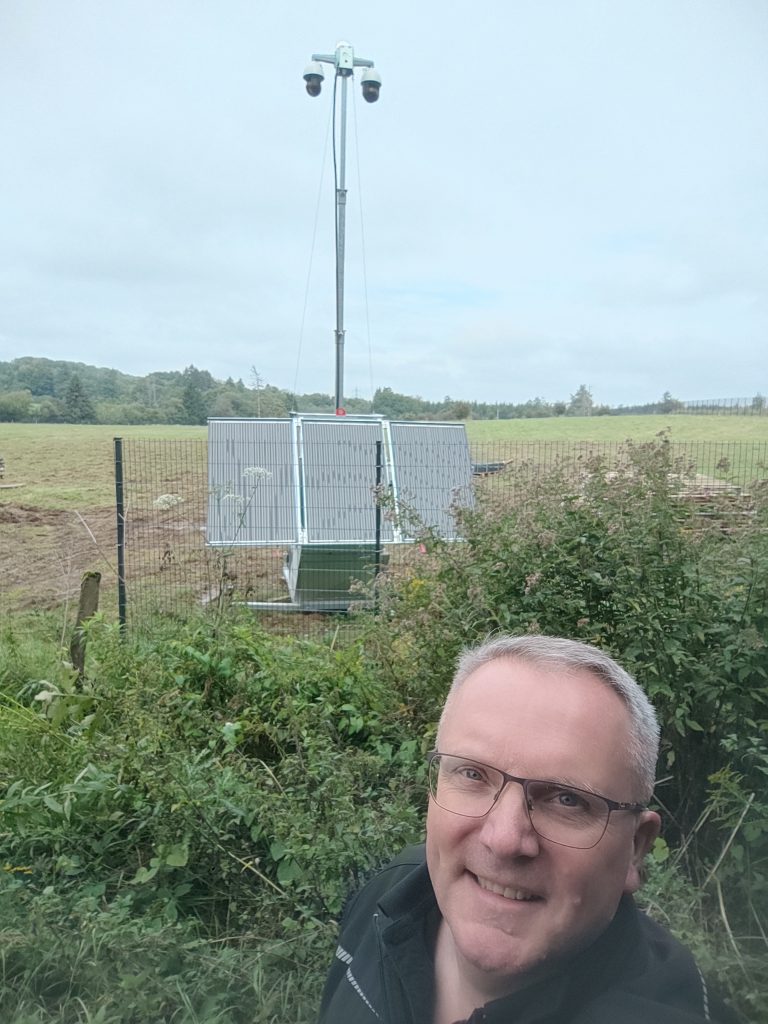 Michael Bals vor Solarpark